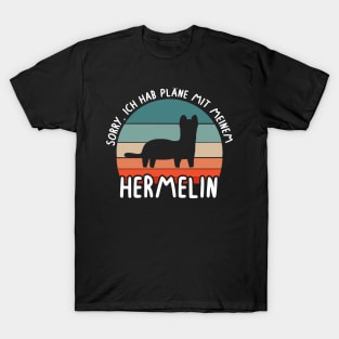 Pläne mit Hermelin Tier Marder Geschenkidee T-Shirt